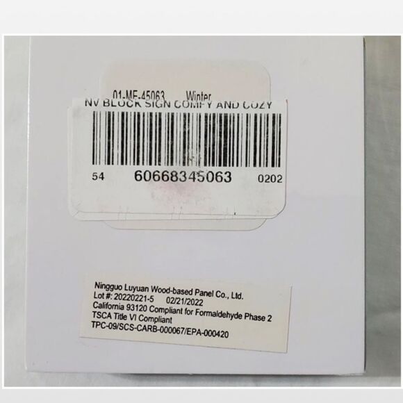 New Home Chunky Wood Block Sitters Décor - Picture 10 of 12